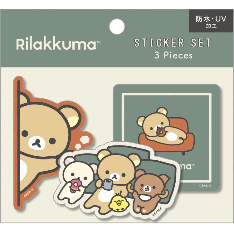 NEW] Rilakkuma -Basic Rilakkuma vol.2 - Sticker -C San-X Official