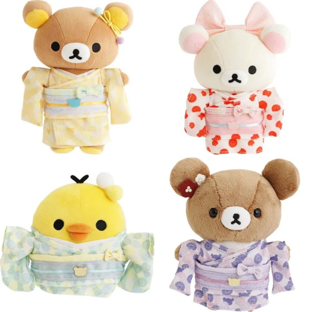 リソマ Rilakkuma] Kimono Atsumete Plush Toy 2025 San-X Official Japan