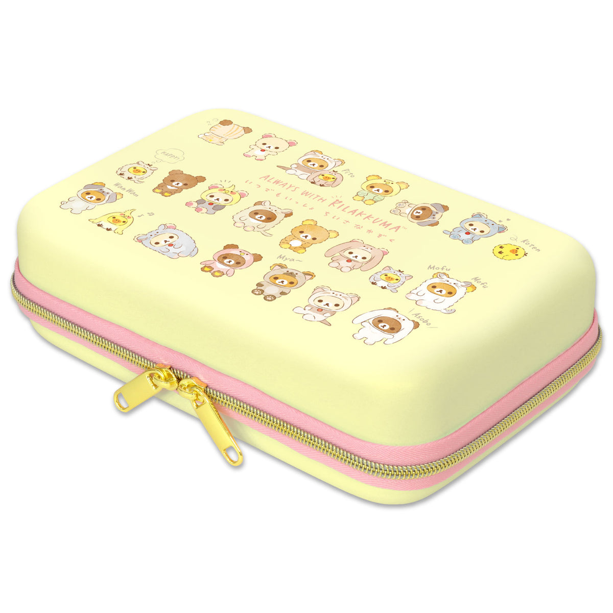 Japan San-X Pencil Case Zipper Pouch - Rilakkuma / Yellow