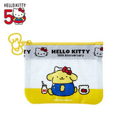 [Sanrio] Hello Kitty 50th -HELLO EVERYONE! Design Series- Vinyl Flat Pouch - Pom Pom Purin [APR 2024] Sanrio Original Japan