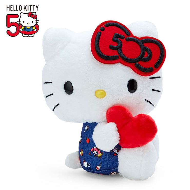 [Sanrio] Hello Kitty 50th -HELLO EVERYONE! Design Series- Plush Toy - Hello Kitty [APR 2024] Sanrio Original Japan