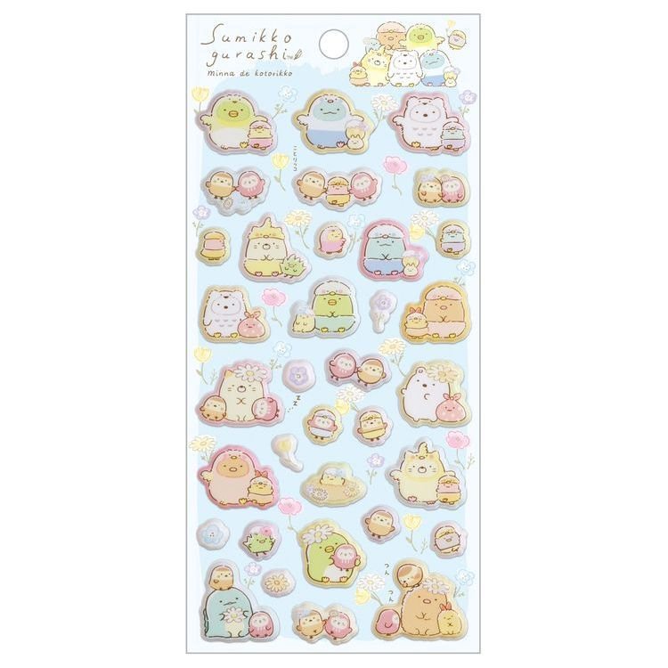 Sumikko Gurashi すみっコぐらし Stickers - Set E – Happypostcrossingshop