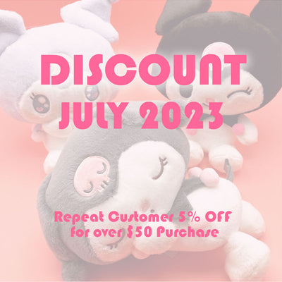 [Coupon] 2023 JULY - Repeat Customer 5% OFF! for over $50 purchase