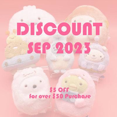 [Coupon] September Coupon - Over $50 Purchase, $5 OFF !