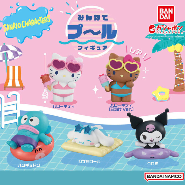 [Gashapon] Sanrio Characters Pool Party Figures [JUN 2024] Bandai Japan -Blind Package