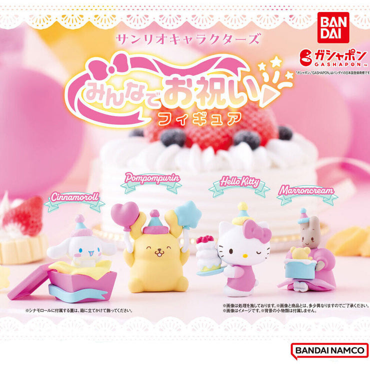 [Gashapon] Sanrio Characters Celebration Figure [ AUG 2024] Bandai Japan -Blind Package (Gashapon Item)