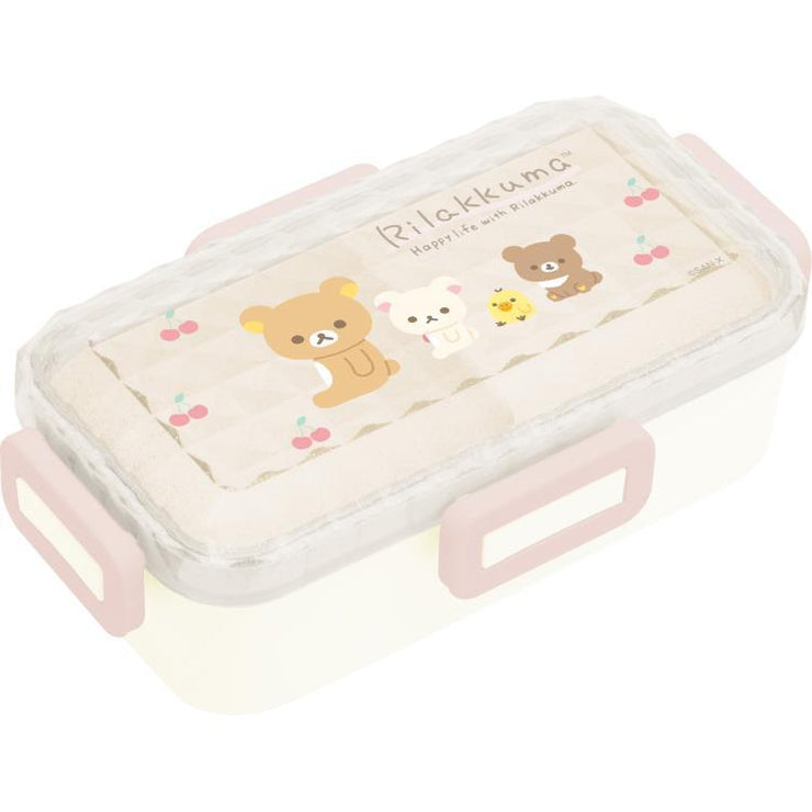 [Rilakkuma] Four-Point Lock Diamond Cut Lunch Box (Bento Box) San-X Official Japan 2023