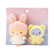 [Sanrio] Little Twin Stars - Fluffy Fancy Design Series - Mascot Brooch Set - Lala [DEC 2023] Sanrio Original Japan