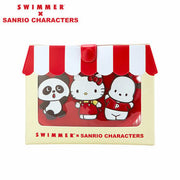 [Sanrio] SWIMMER×SANRIO CHARACTERS - Mirror & Comb with Case [JAN 2024] Sanrio Original Japan