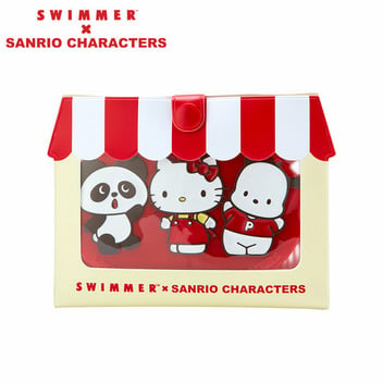 [Sanrio] SWIMMER×SANRIO CHARACTERS - Mirror & Comb with Case [JAN 2024] Sanrio Original Japan
