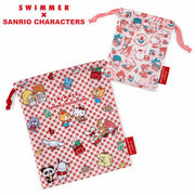 [Sanrio] SWIMMER×SANRIO CHARACTERS - Kinchaku Pouch [JAN 2024] Sanrio Original Japan