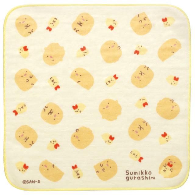 [Clearance][Sumikko Gurashi] Mini Towel -Tonkatsu & Ebifurai no Shippo San-X Official Japan 2024