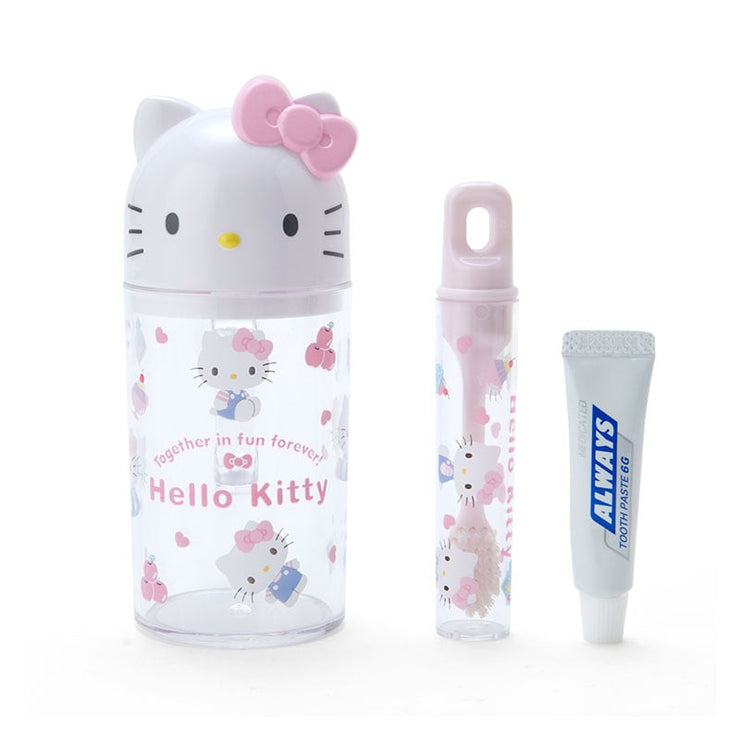 [Sanrio] Toothbrush & Cup Set - Hello Kitty[MAR 2024] Sanrio Original Japan