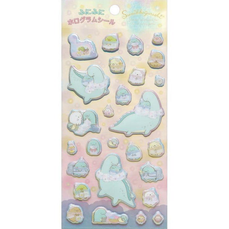 [Sumikko Gurashi] - Tokage to Okasan to Kira Kira na Yoru - Funi Funi Hologram Sticker Set -B San-X Official Japan 2023