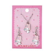 [Clearance]#[Sanrio] Necklace & Earring Set -My Melody [DEC 2023] Sanrio Original Japan