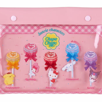 [Sanrio] Sanrio x Chupa Chups Collabo 2 - Flat Case [JAN 2024] Sanrio Original Japan