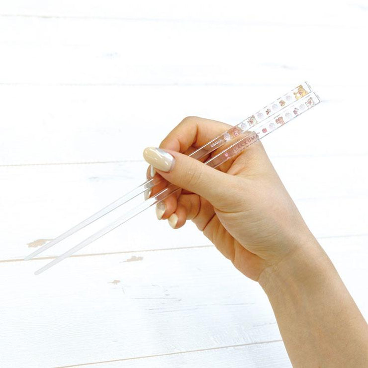 [Rilakkuma] - Korilakkuma Full of Strawberry Day - Transparent Chopstick -B San-X Official Japan 2024