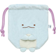 [Sumikko Gurashi] - Tokage to Okasan to Kira Kira na Yoru - Plush Kinchaku Pouch - Tokage San-X Official Japan 2023