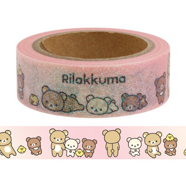 [Rilakkuma] Glitter Masking Tape -NEW BASIC RILAKKUMA  San-X Official Japan 2023