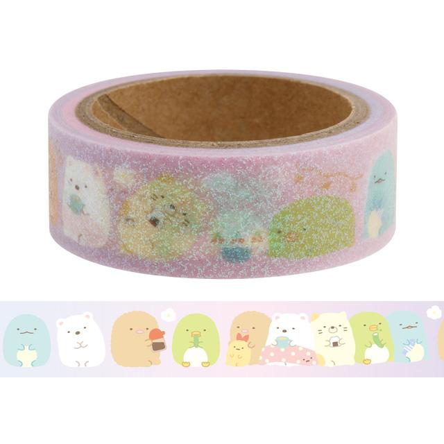 [Sumikko Gurashi] Glitter Masking Tape -Purple San-X Official Japan 2023