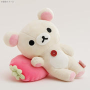 [Clearance]#[Rilakkuma] -Enjoy! Posing Plush Toy- Beads Cushion -Strawberry San-X Official Japan 2023