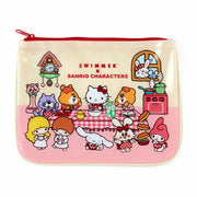 [Sanrio] SWIMMER×SANRIO CHARACTERS - 2x Flat Pouch Set [JAN 2024] Sanrio Original Japan