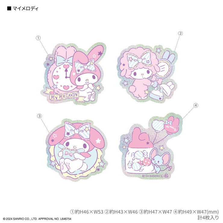[Sanrio] Sanrio Characters Mobile Sticker 2024 Gourmandise Japan