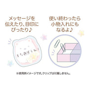 [Rilakkuma] - Korilakkuma Full of Strawberry Day - Transparent Box Sticky Notes San-X Official Japan 2024