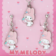 [Clearance]#[Sanrio] Necklace & Earring Set -My Melody [DEC 2023] Sanrio Original Japan