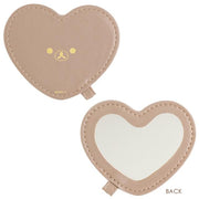 [Rilakkuma] Pouch w/Heart-Shaped Mirror - Brown San-X Official Japan 2024