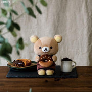 [Rilakkuma] -BASIC RILAKKUMA HOME CAFE - Rilakkuma Donut Maku Maku Plush Toy San-X Official Japan 2023