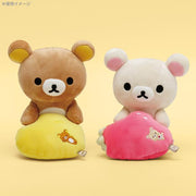 [Clearance]#[Rilakkuma] -Enjoy! Posing Plush Toy- Beads Cushion -Strawberry San-X Official Japan 2023