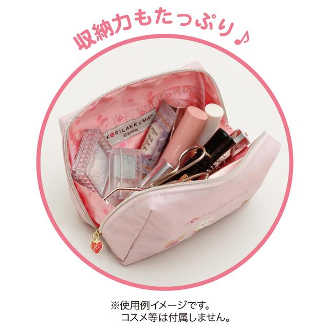 [Rilakkuma] - Korilakkuma Full of Strawberry Day - Pouch San-X Official Japan 2024