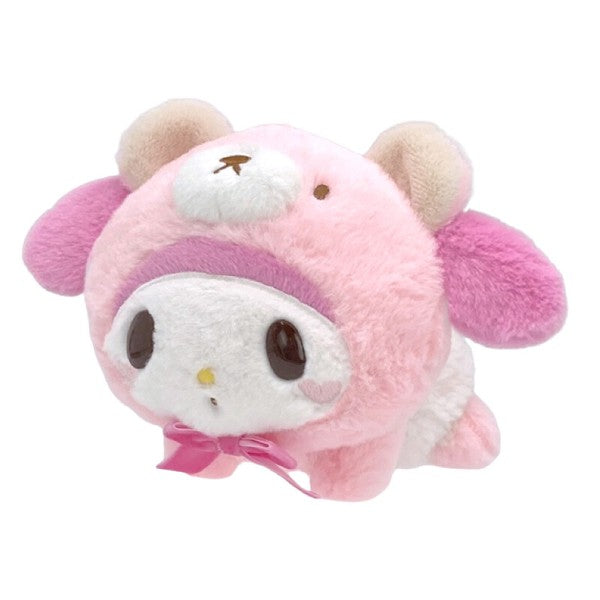 [Sanrio] Nakayoshi Omutu Kuma Plush Toy S-Size - My Melody Nakajima Japan 2024