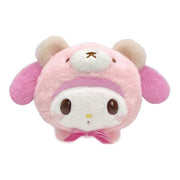 [Sanrio] Nakayoshi Omutu Kuma Plush Toy S-Size - My Melody Nakajima Japan 2024