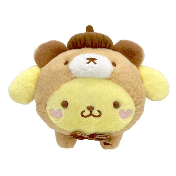 [Sanrio] Nakayoshi Omutu Kuma Plush Toy S-Size - Pom Pom PurinNakajima Japan 2024