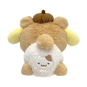 [Sanrio] Nakayoshi Omutu Kuma Plush Toy S-Size - Pom Pom PurinNakajima Japan 2024