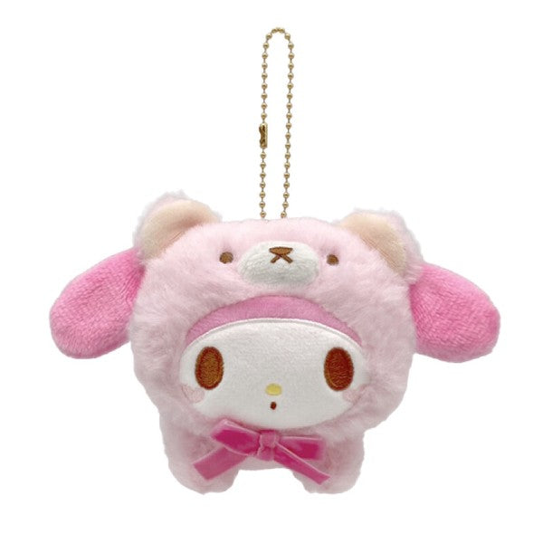 [Sanrio] Nakayoshi Omutu Kuma Plush Mascot Strap - My Melody Nakajima Japan 2024