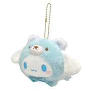 [Sanrio] Nakayoshi Omutu Kuma Plush Mascot Strap - Cinnamoroll Nakajima Japan 2024