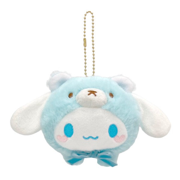 [Sanrio] Nakayoshi Omutu Kuma Plush Mascot Strap - Cinnamoroll Nakajima Japan 2024