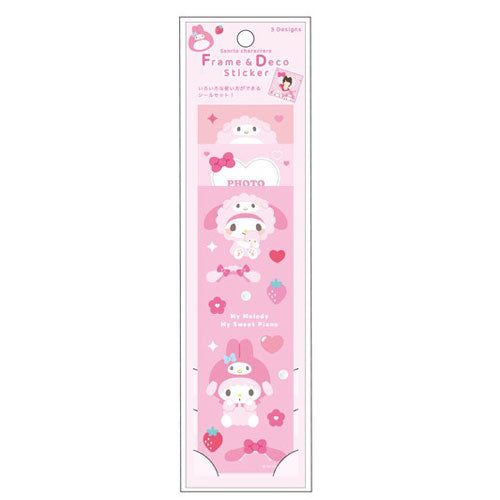 [Sanrio] Frame & Decorative Stickers -Pink 2024 T&