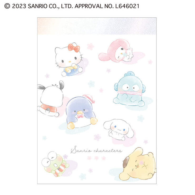 [Sanrio] Mini Memo Pad - Flowers 2024 Kamio Japan