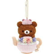 [Rilakkuma] - Kori-Kogu Flower Tea Time - Burasage Plush Strap - Chairoi Koguma San-X Official Japan 2023