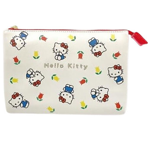 [Sanrio] Flower Series - Three-Pocket Pouch -Hello Kitty 2024 Marimo Craft Japan