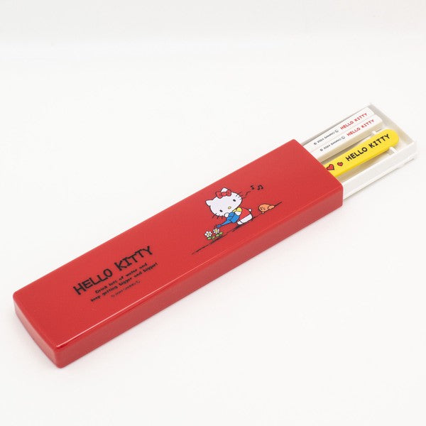 [Sanrio] Hello Kitty Chopsticks & Spoon Set with Case OSK Japan 2024