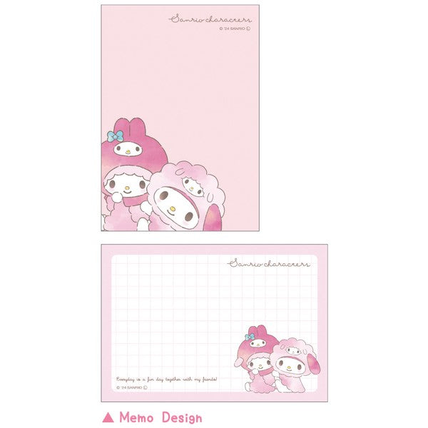 [Sanrio] Mini Memo Hugkko - Pink 2024 T&