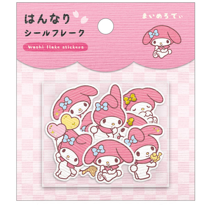 [Sanrio] Hannari Flake Sticker Set - My Melody 2024 Crux Japan