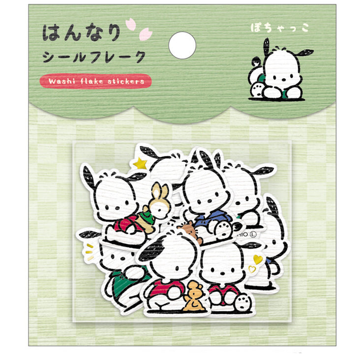 [Sanrio] Hannari Flake Sticker Set - Pochacco 2024 Crux Japan