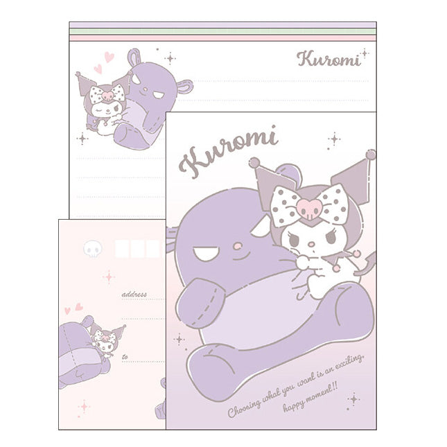 [Sanrio] Volume Up Letter Set -Kuromi hugging Baku 2024 Kamio Japan