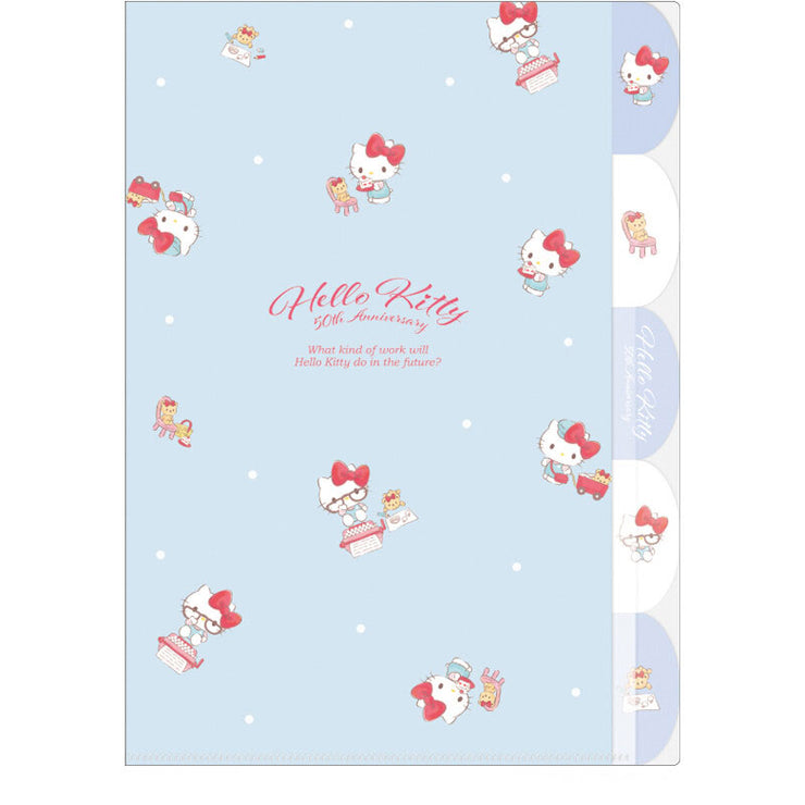 [Sanrio] 5-Index A4 Document Holder "Hello Kitty 50th"  2024 Crux Japan